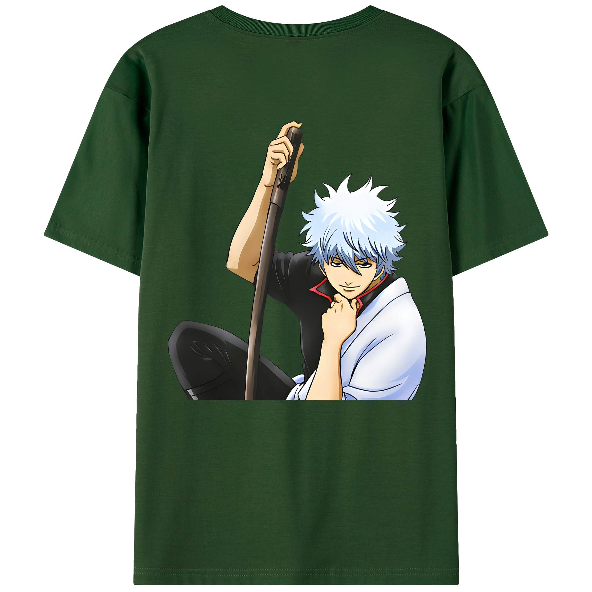 （画像用） ぎんたま 坂田銀時（さかたぎんとき） 神楽 志村新八（しむら しんぱち） GINTAMA Sakata Gintoki Kagura Shimura Shinpachi 綿100％半袖Tシャツ（背面プリント）